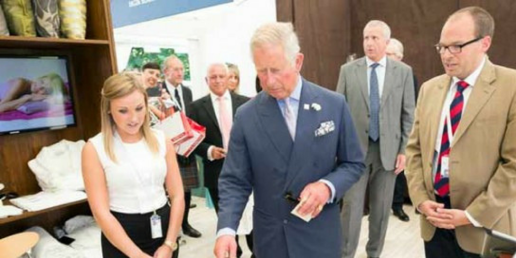 Prince Charles talks beds with Hypnos
